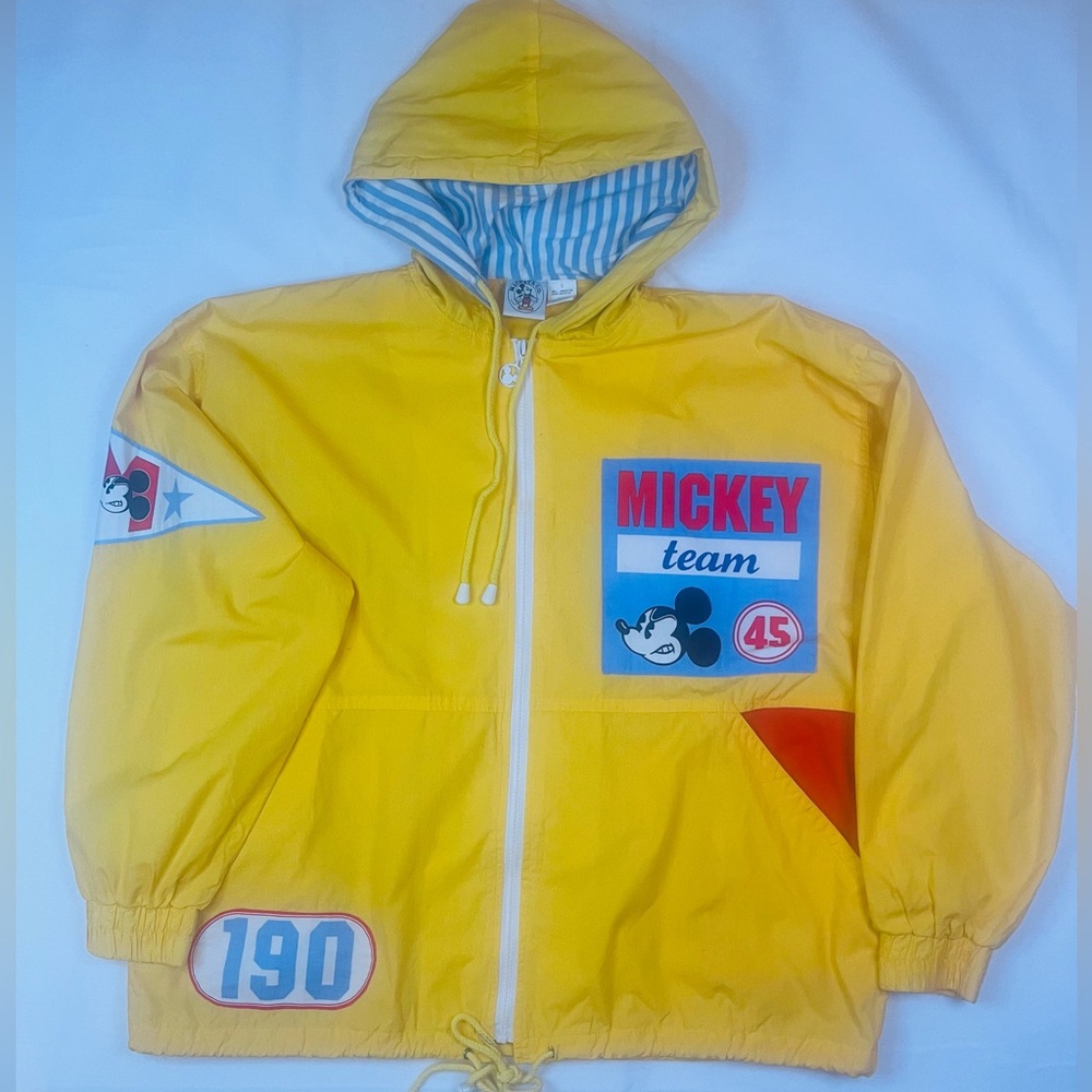 Mickey Mouse Vintage Rare Sailing Jacket Disney Collectible 80s EUC Men's Sz L